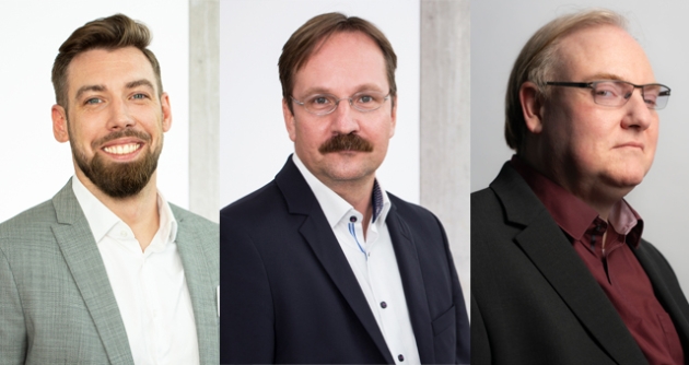 Werbebudgets: "Wer ein großes Tortenstück bekommt und wer nur Krümel, wird sich zeigen" - v.l.: Tim Maibom, Roland Köster (beide JOM) und der Mediaforscher Dirk Engel - Quelle: JOM; Natalie Faerber